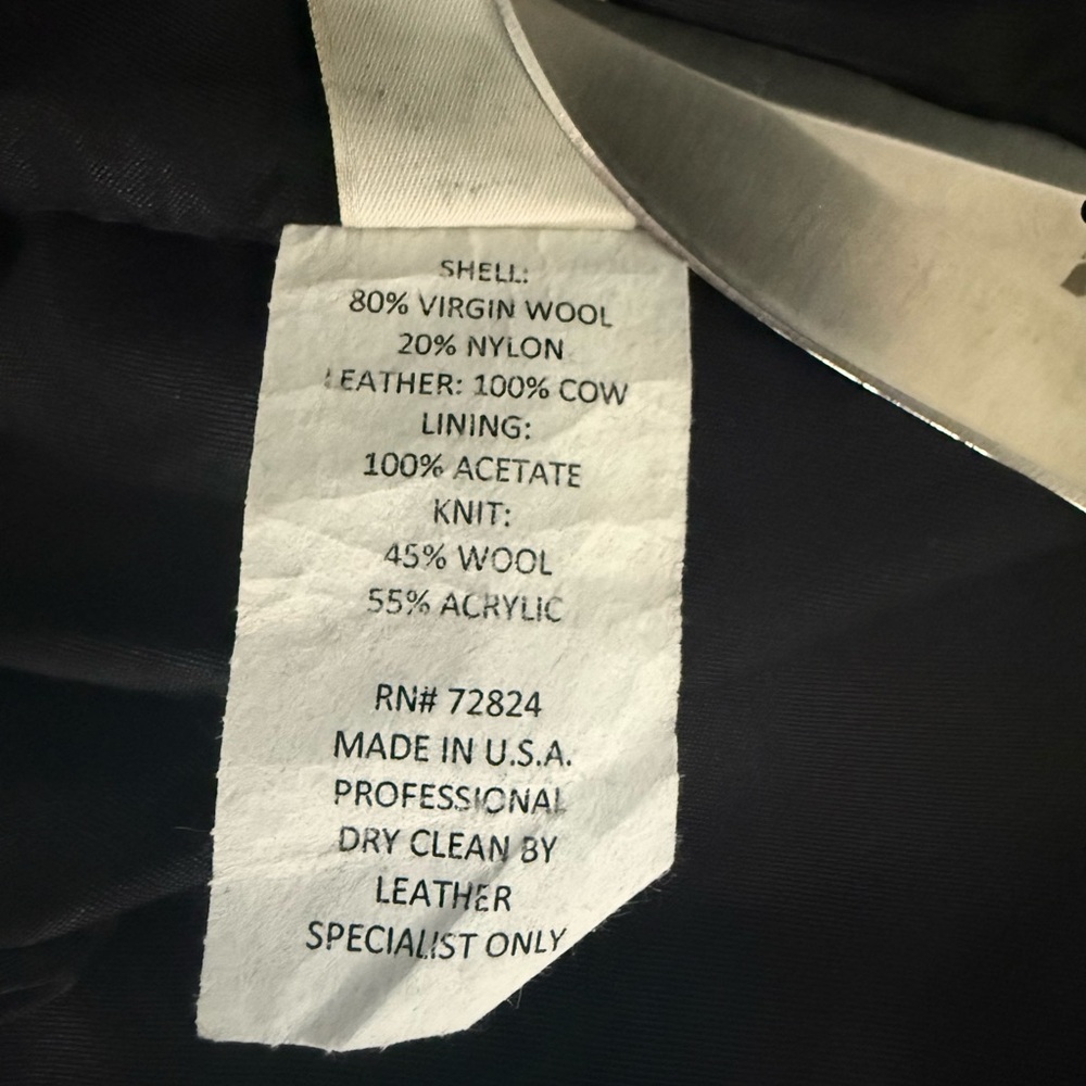UNIS NYC, varsity bomber jacket, made in 🇺🇸 butter soft leather sleeves - Picture 7 of 12